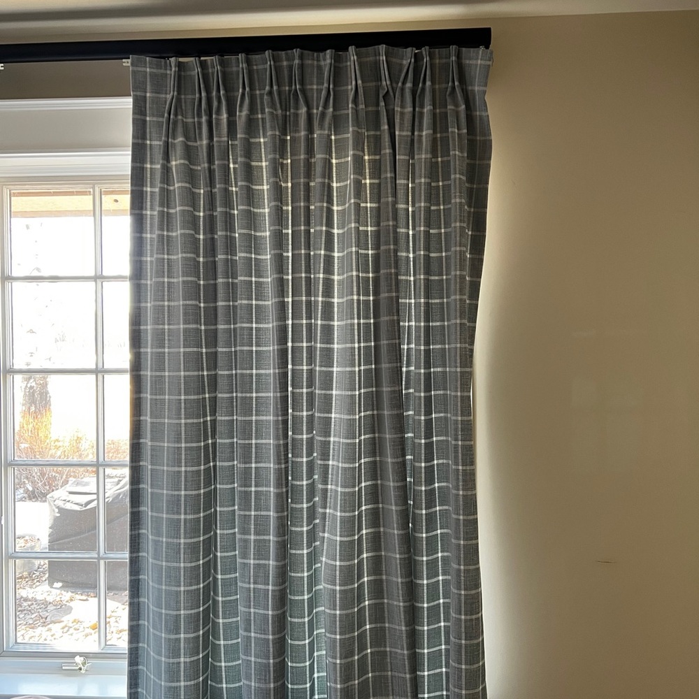 Brand New Carole Fabric Drapery.
